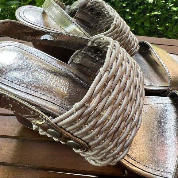 Kenneth Cole Reaction Pewter Heels Size 7.5 women - Picture 11 of 16